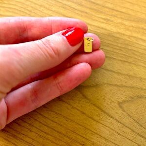Mejuri 14k gold charm - letter F